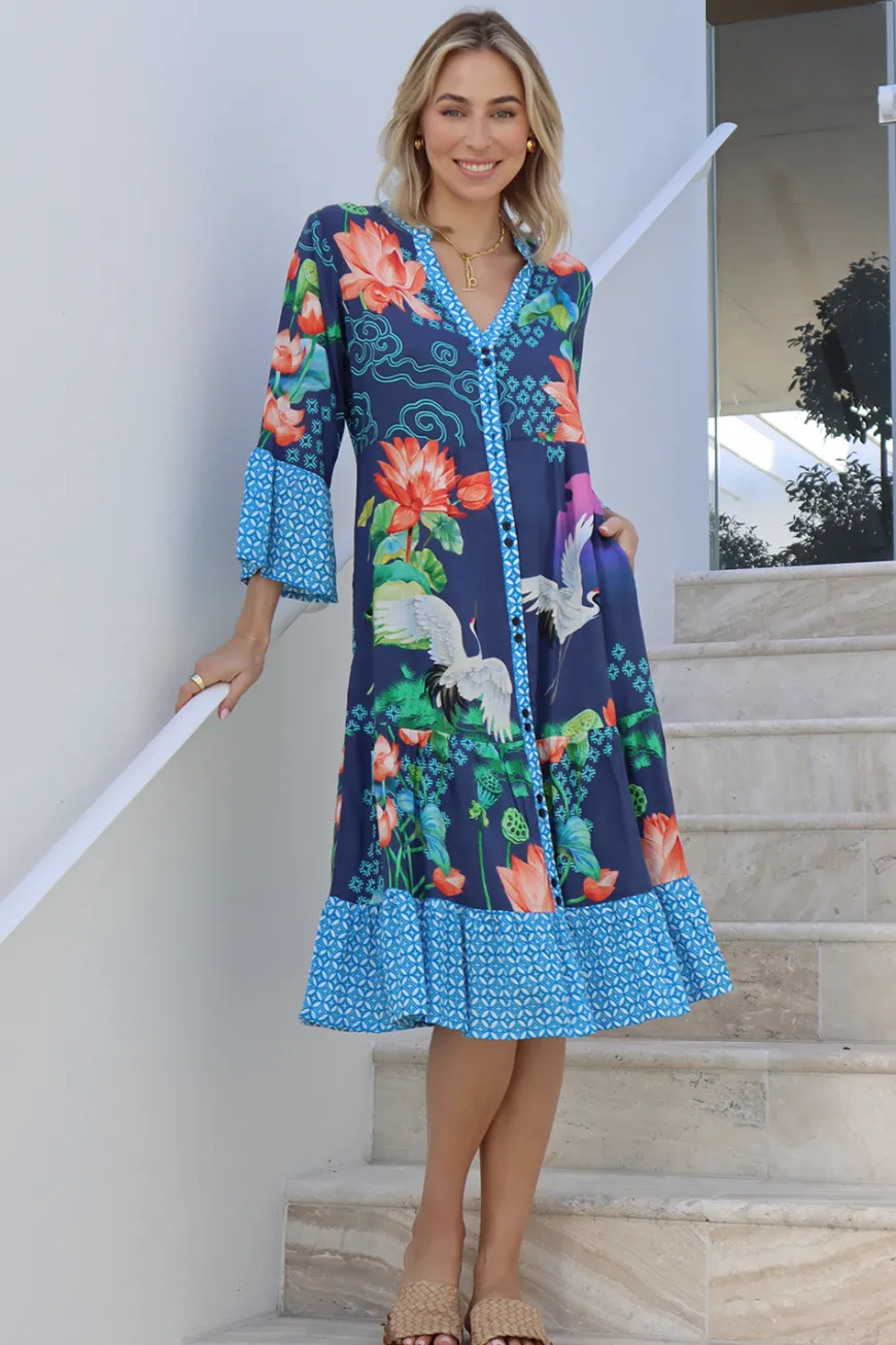 LulaSoul Yoshiko Dress Navy
