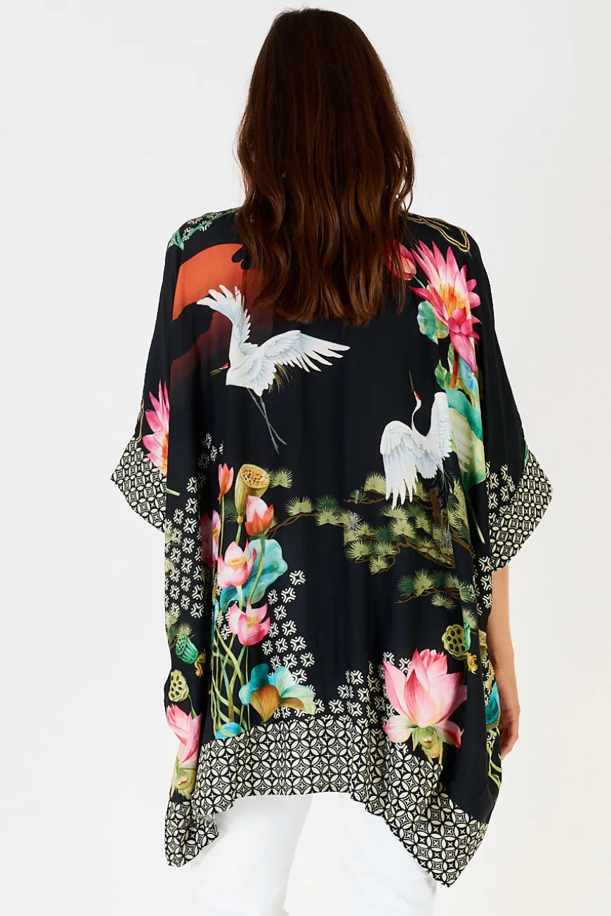 LulaSoul Yoshiko Kaftan Shirt Black