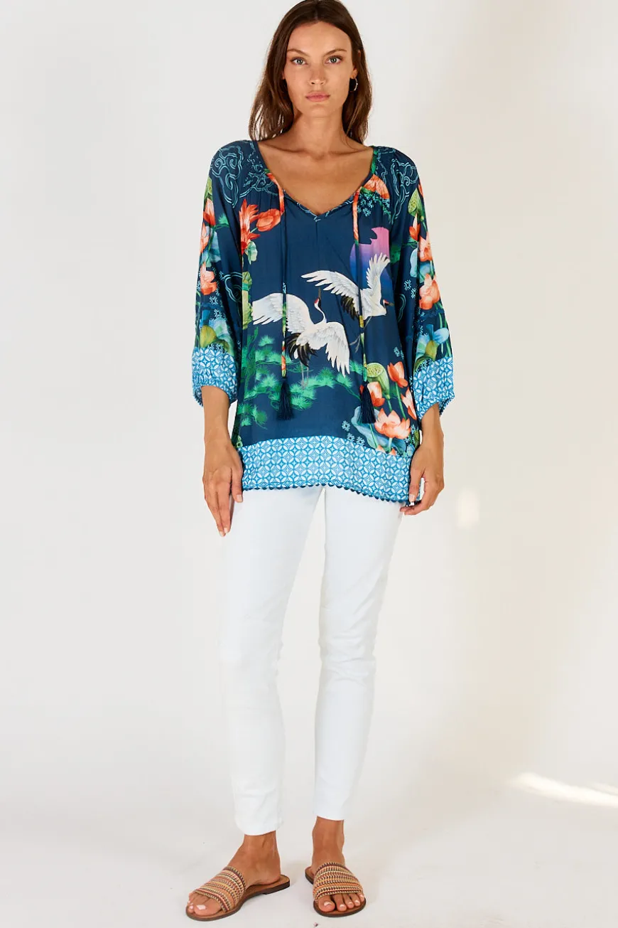 LulaSoul Yoshiko Top Navy