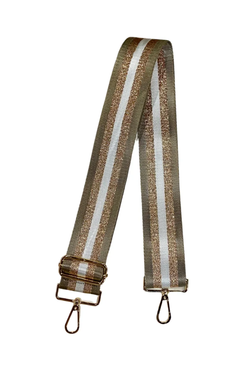 Stripe Khaki Bag Strap