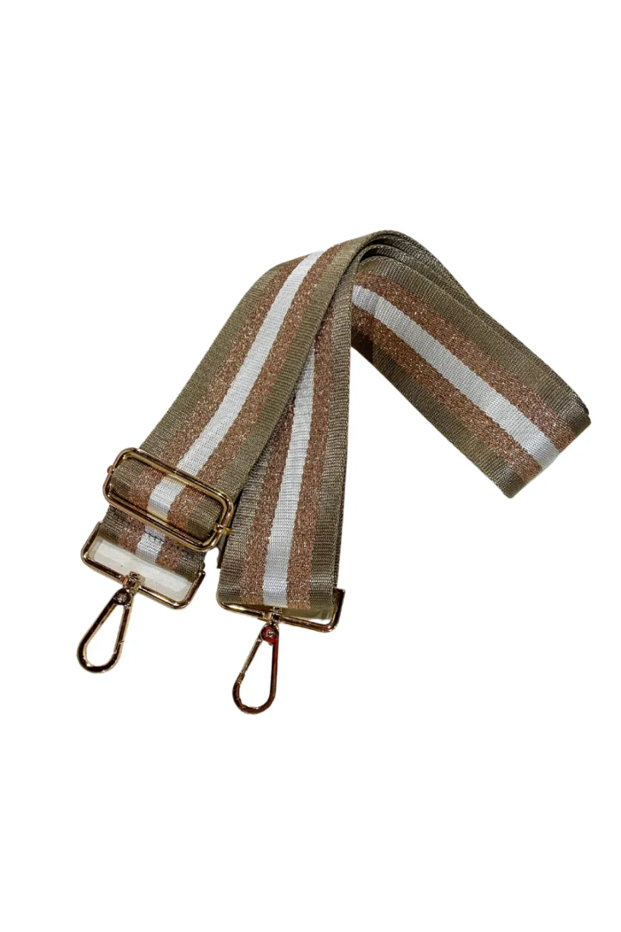 Stripe Khaki Bag Strap