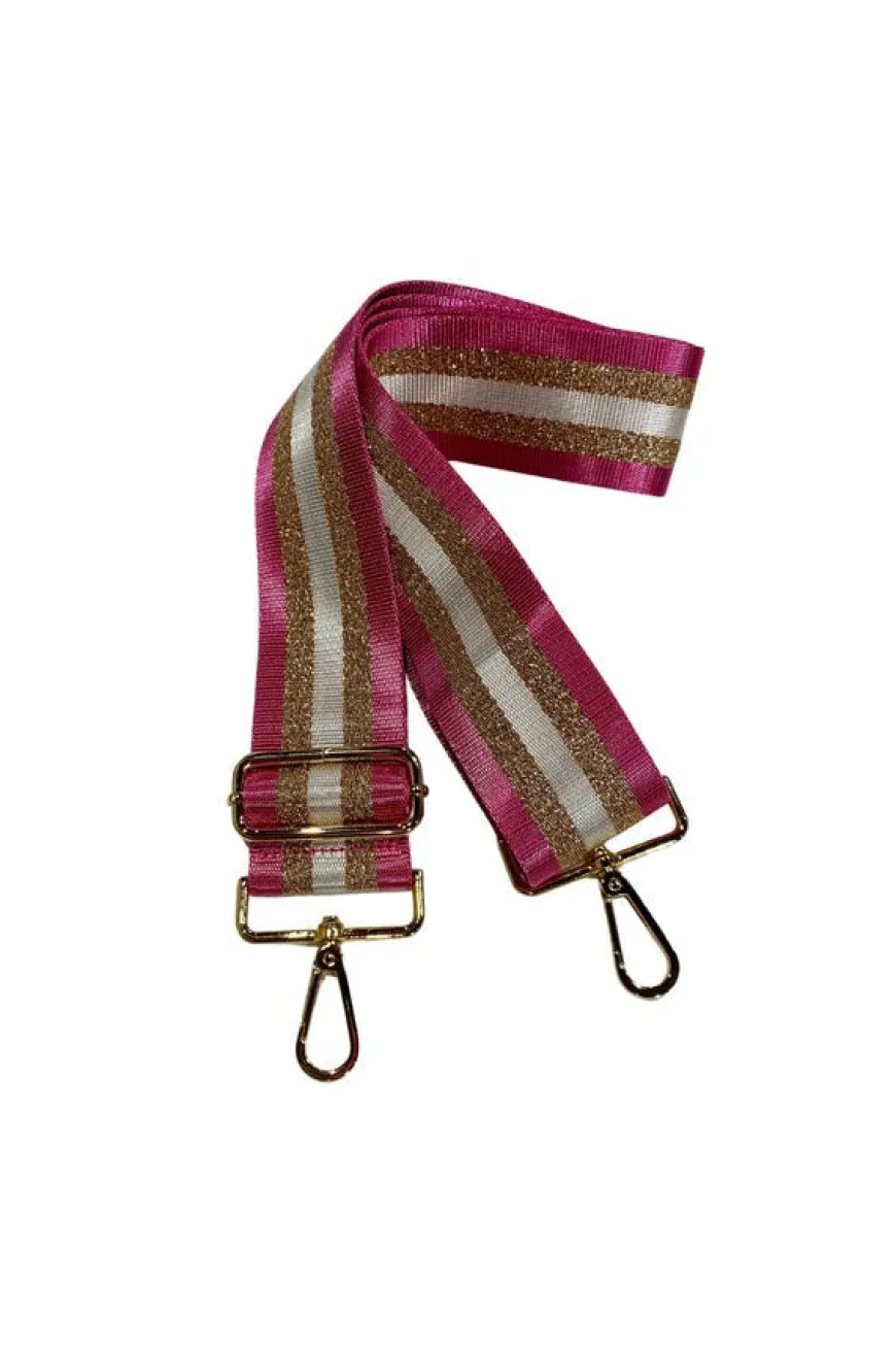 Stripe Pink Bag Strap