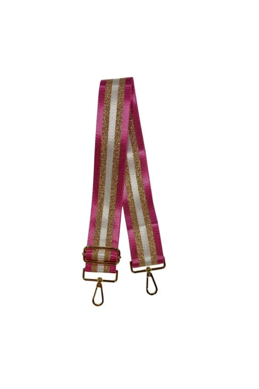 Stripe Pink Bag Strap