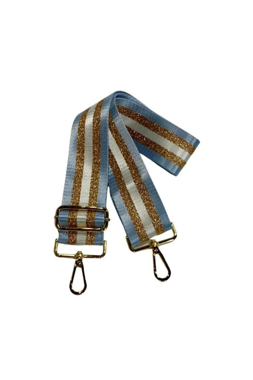 Stripe Sky Blue Bag Strap