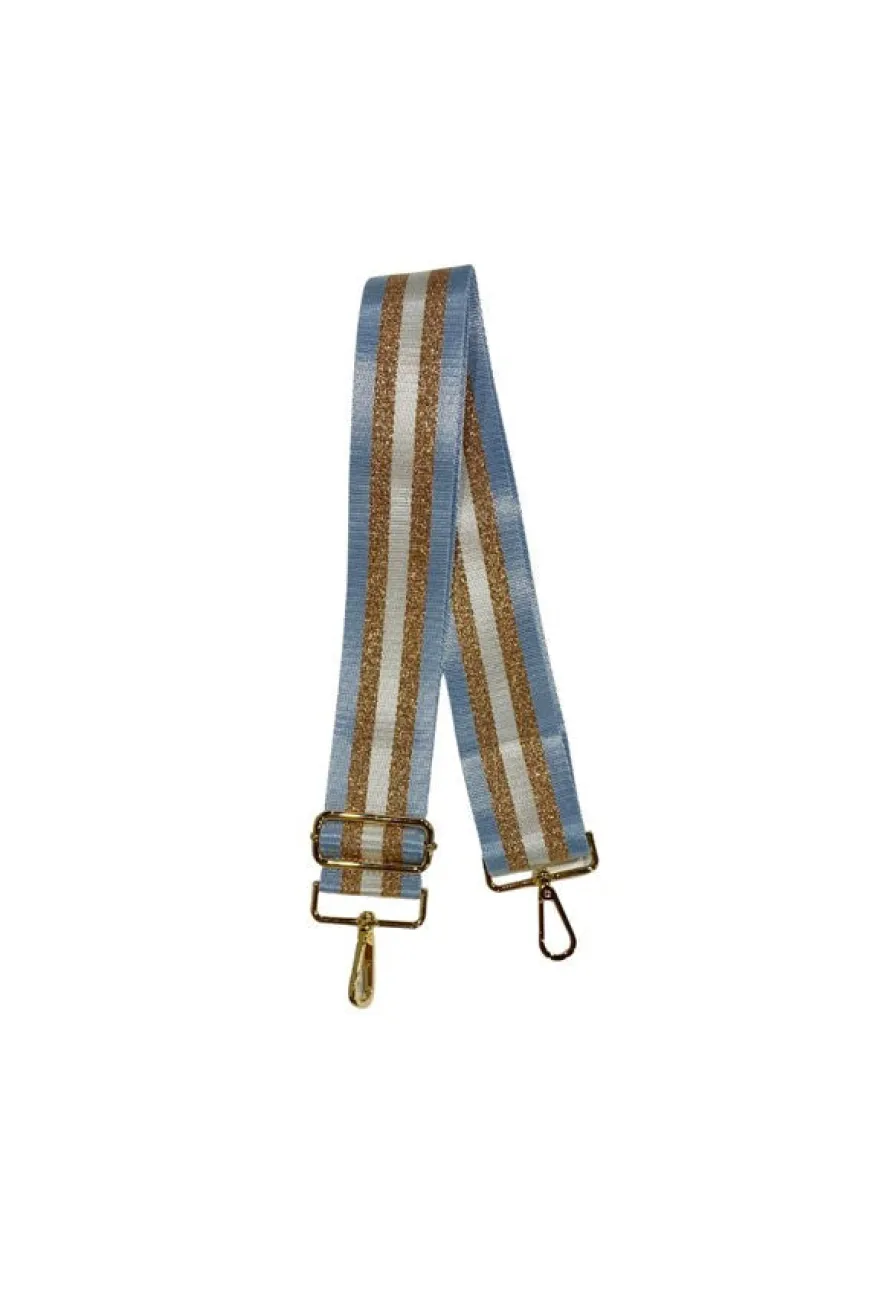 Stripe Sky Blue Bag Strap